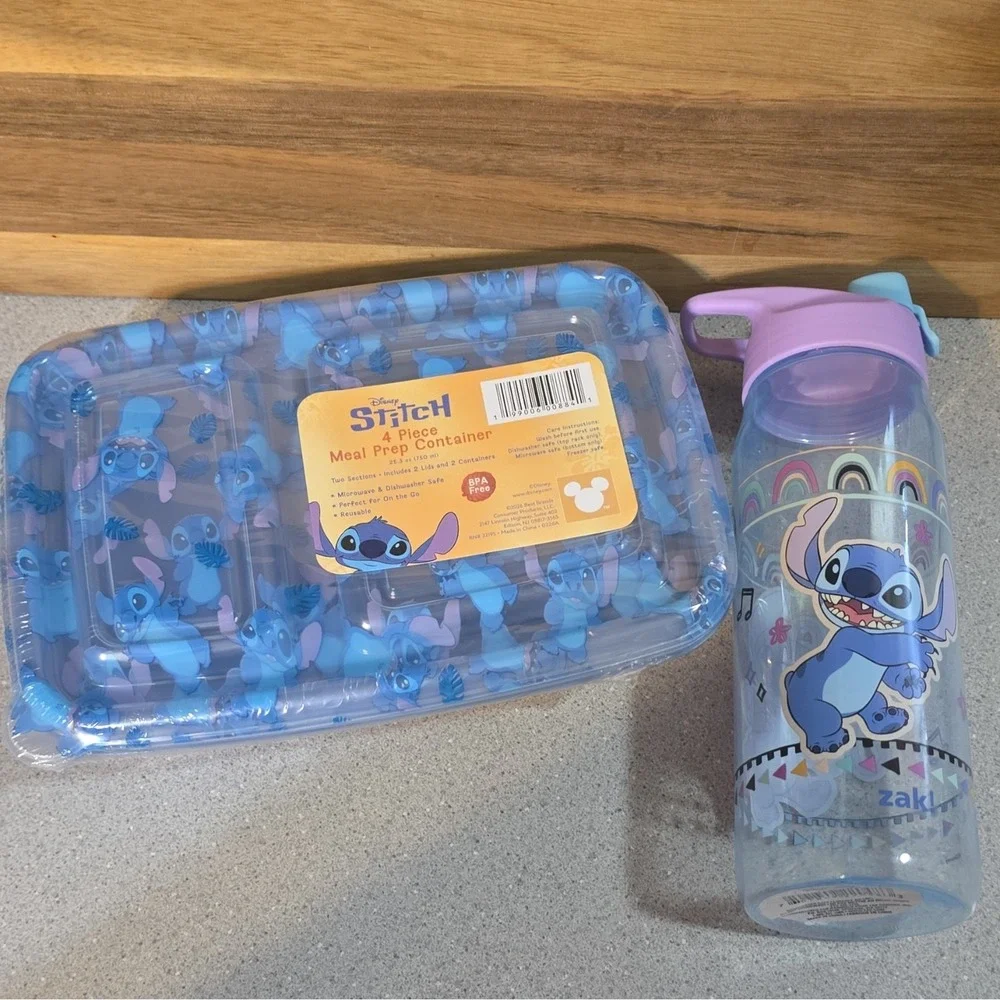 13 Piece Disney Stitch Kitchen Accessory Bundle, Spatula, Meal Prep, Sponge Etc